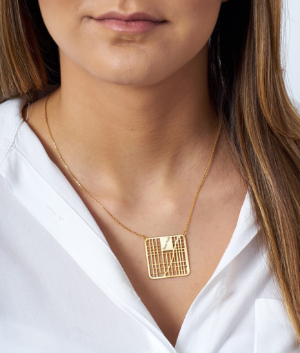 Altair Kişiye Özel Şehir Haritası Kolye