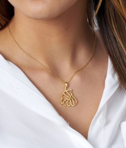 Allah Yazılı Kolye